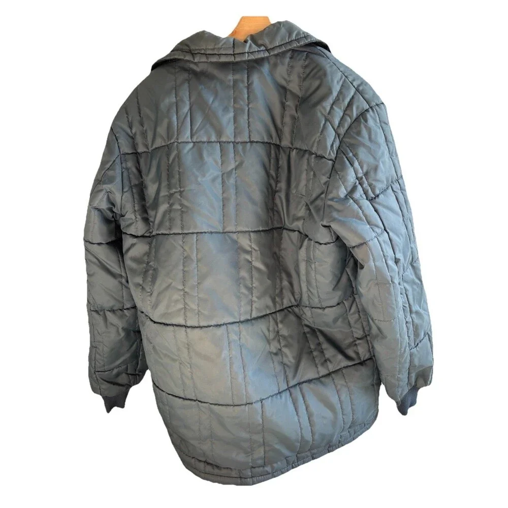 Vintage Blair Quilted Puffer Jacket‎ Faux Shearling - Men's Regular Medium